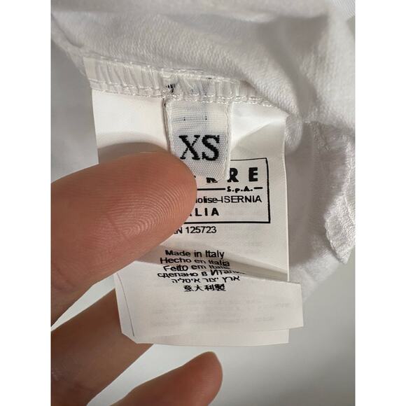 FIORUCCI Logo Shirt Heart Spray Paint Graphic Tee Streetwear Italy Y2K Biker XS - Picture 5 of 6